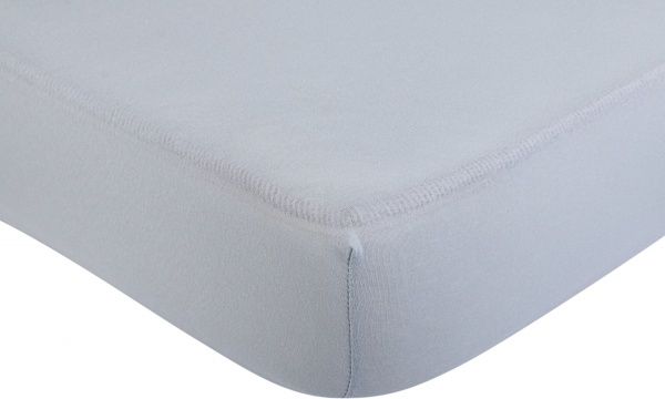 Простынь на резинке трикотажная 180x200 см голубой Durutex 