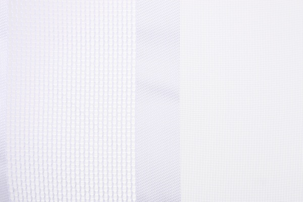 Тканина тюлева 300 см сітка біла смужка 