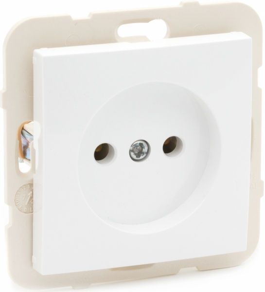 Розетка без заземления Efapel Logus 16 А 250 В без шторок белый