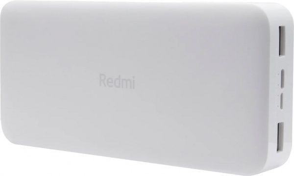 Внешний аккумулятор (Powerbank) Xiaomi Redmi 20000mAh (in 2.1A Micro-USB,Type-C/ out 2*2. 20 mAh white (694060) 