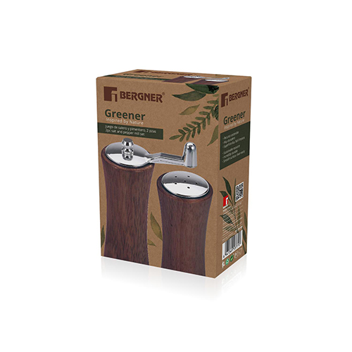 Набір для солі та перцю 5.1х15.1 см BG-7205-MM Greener Bergner