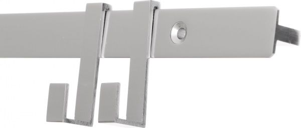 Набор для рейлинга Damiano Latini AP/60-BR Pratika на 2 крючка серебристый