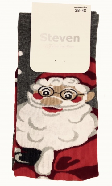 Шкарпетки жіночі Steven 136 062 р. 38-40 сірий меланж 