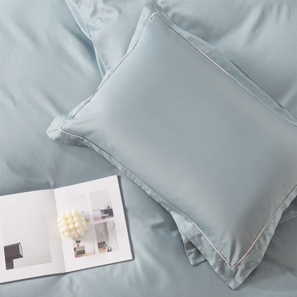 Комплект постільної білизни Solid 2 сіро-блакитний La Nuit 