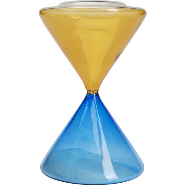 Годинник пісочний блакитно-помаранчевий 22 см KARE Design