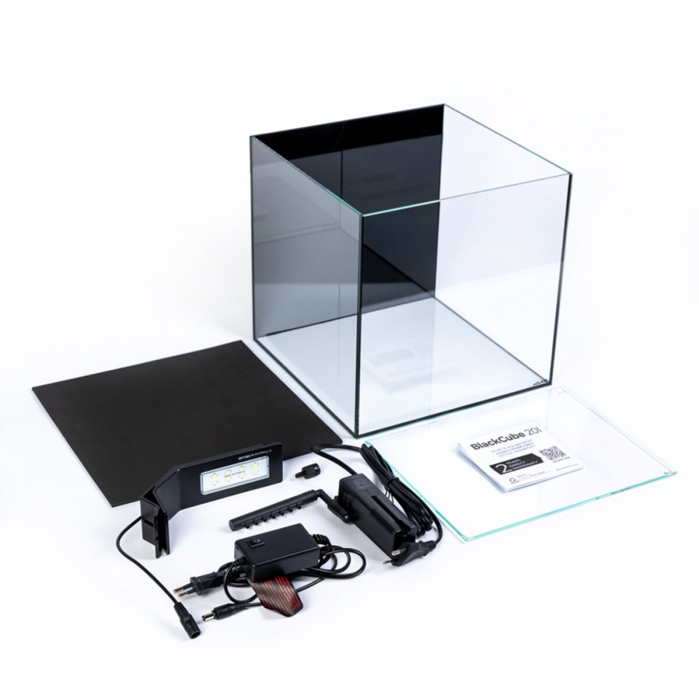 Набір акваріумний AquaLighter BlackCube 20 л 27х27х27 см