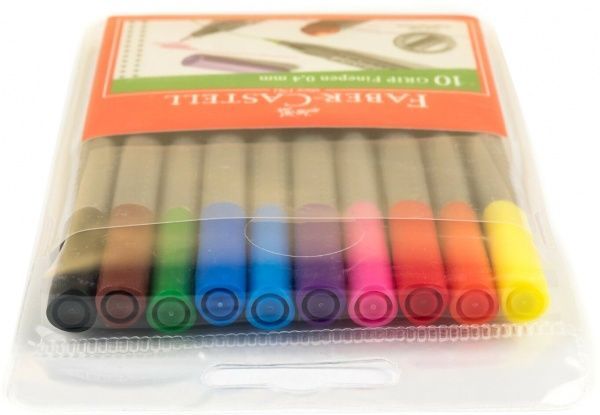 Набор линеров Faber-Castell Grip Fine Pen 0,4 мм 10 шт. разноцветный 
