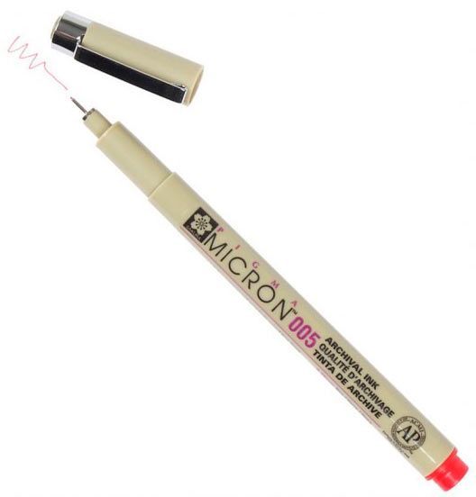 Линер PIGMA Micron Sakura (0.05) 0,2 мм красный 