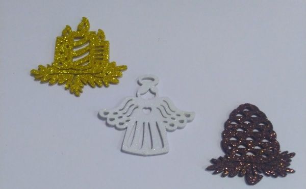 Набор декоративных изделий Новогодний 6 шт. 125146 Діамантові ручки