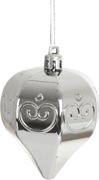 Набор елочных шаров пластиковых Люкс синий d80 мм 75 шт./уп. 