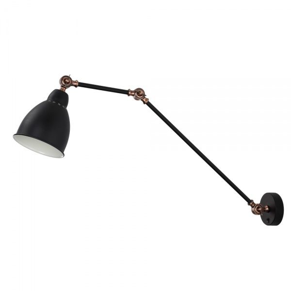 Бра Arte Lamp 1x60 Вт E27 чорний A2055AP-1BK 