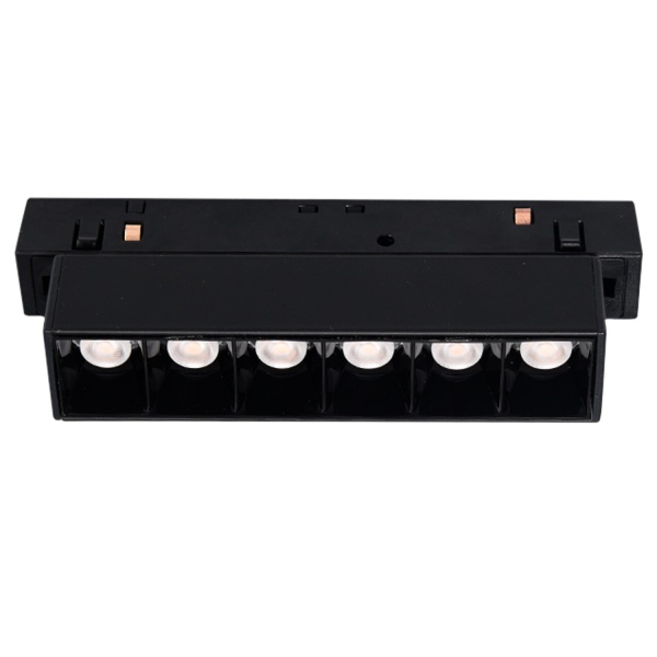 Магнитный трековый прожектор Victoria Lighting 6 Вт 4000 К черный Magnum-S2-98 black 