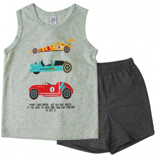 Піжама для хлопчиків Smil р.110 сіро-зелений 104514 