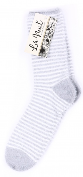 Шкарпетки жіночі La Nuit Смугастики р.one size світло-сірий 1 шт.