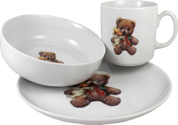 Набор детской посуды Love 3 предмета 6503T06E2B187 Cmielow