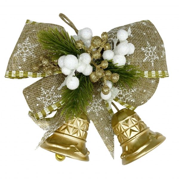 Украшение новогоднее MISLT Колокольчики с декором 20x13 см Bell3D00-3 