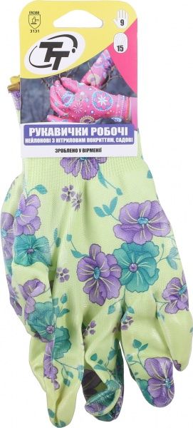 Перчатки ТавТекс садовые с покрытием нитрил L (9)