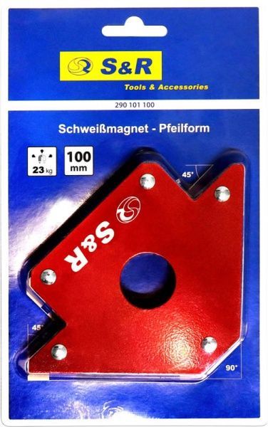 Тримач магнітний зварювальний S&R 115 x 110 x 19 мм 290101100