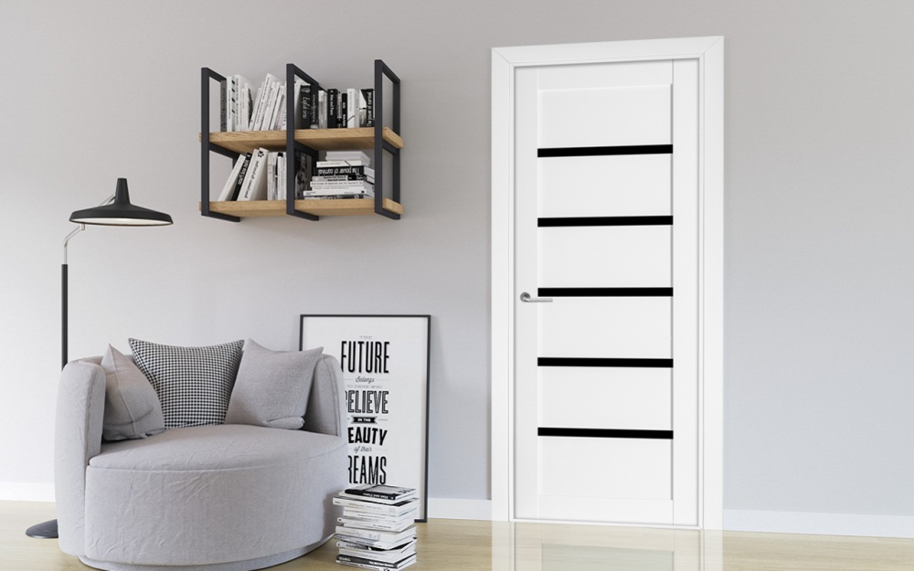 Дверное полотно Термінус NF-307 ПГ 900 мм белый