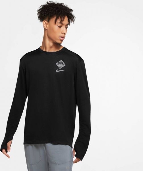 Футболка Nike M NK PACER CREW WR GX CU6050-010 M чорний