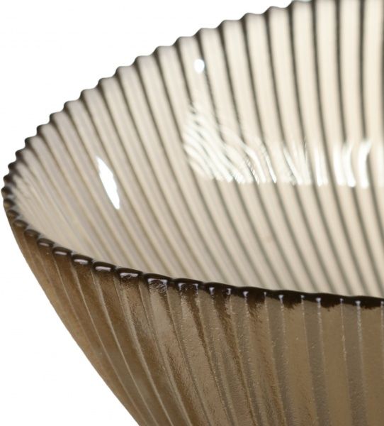 Фруктовница Arco Prismatico 30х20 см дымчатый блестящий Antonio Tammaro