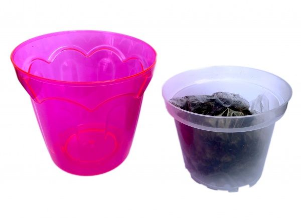 Комплект для пересадки орхидей КОЛИЗЕЙ D184 круглый 2,8 л розовый 