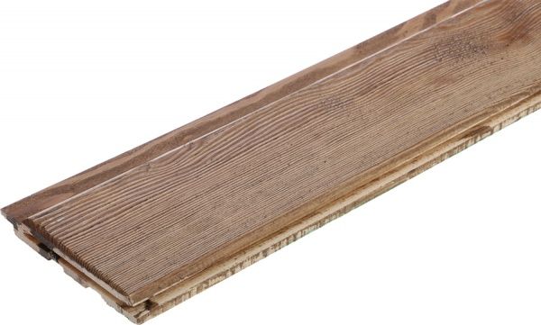 Вагонка дерев'яна №10 Spot Decor 14х100х2650 мм брашована палісандр