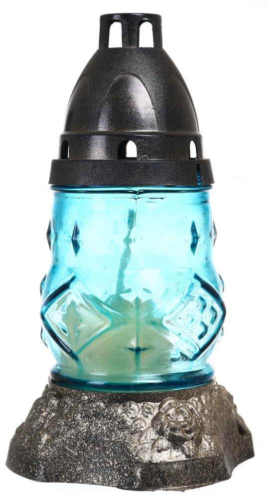 Лампада скляна з кришкою 17,5x8 см в асортименті (1780000)