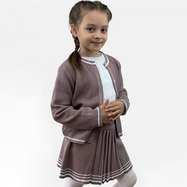 Юбка Герда Пепел розы с люрексом ART KNIT р.116–122 розовый 022458 