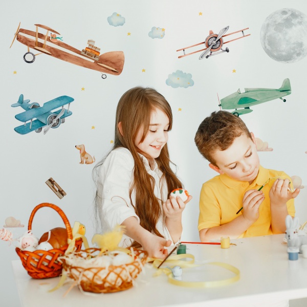 Стікери-патерни Lipastick Літаки 120х80 см 15082113