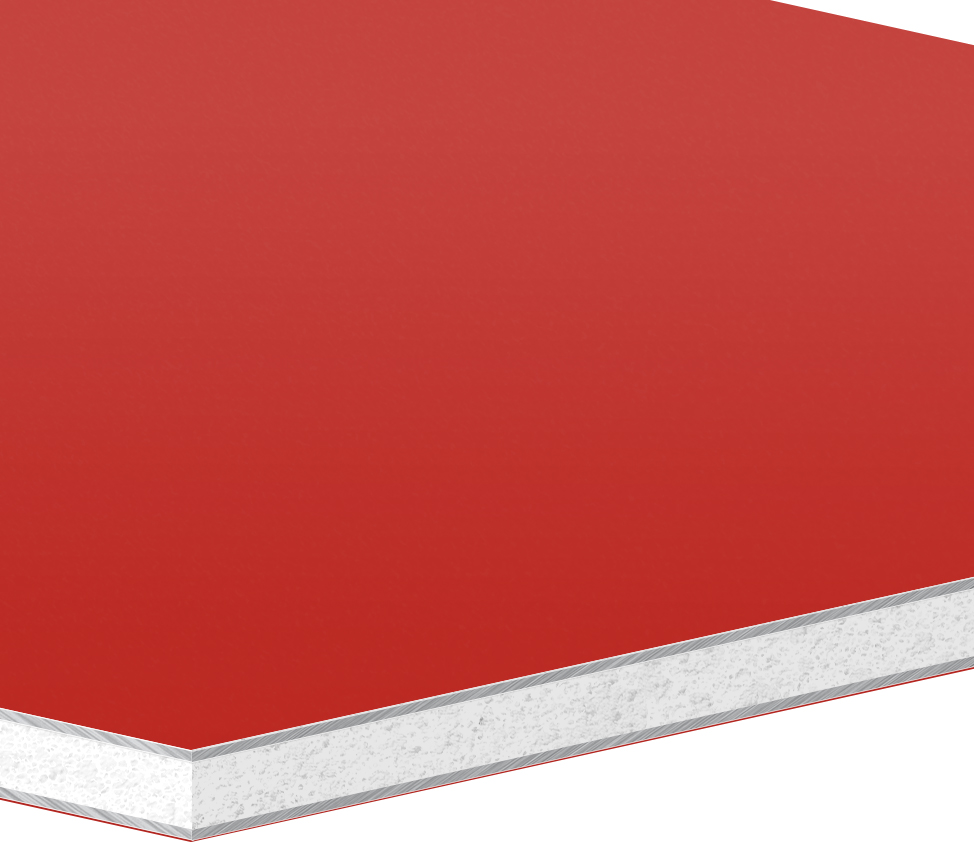 Алюмінієва композитна панель SIGNBOND 1500x750x3 мм Traffic RED