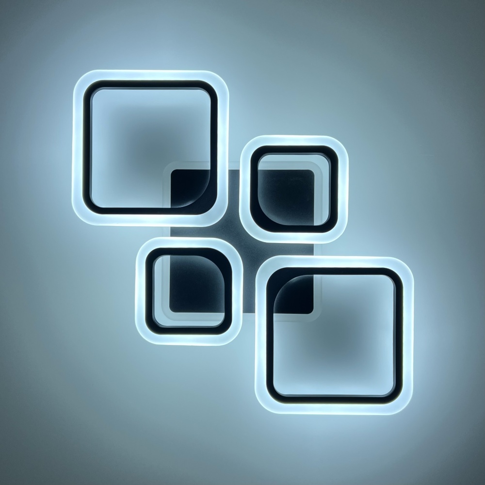 Люстра світлодіодна Luminaria 90 Вт LED-модуль чорний OVAL RGB 90W 5S BLACK