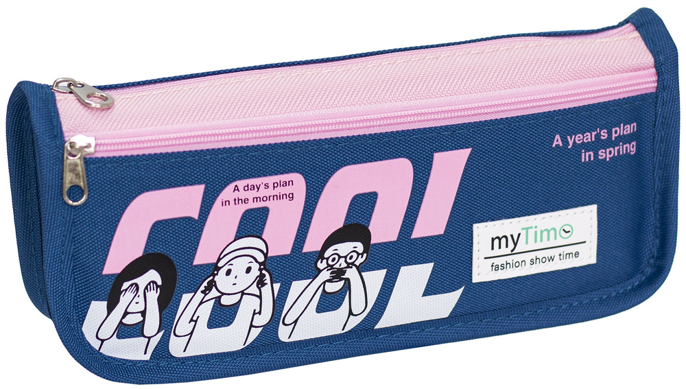 Пенал-кошелек 22x5x9 см 13020173 Барвінок синий с рисунком