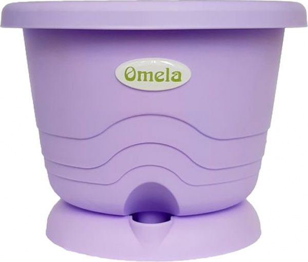 Горшок пластиковый Омела Омела Пастель 2,6 литра круглый 2,6л лаванда 