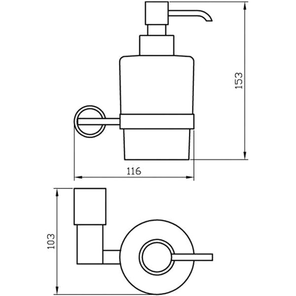 Дозатор для мыла Aqua Rodos Matteo 8814