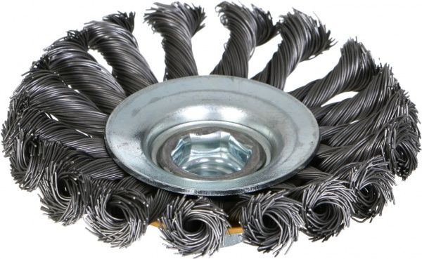 Щітка конусна плетена 100мм М14, стальний дріт 0.5мм Tolsen 77520