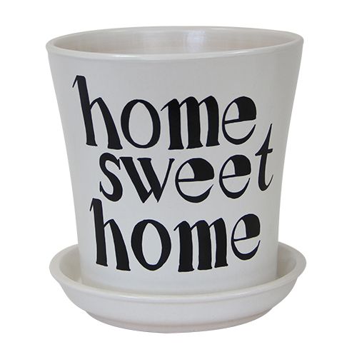 Горщик керамічний Оріана-Запоріжкераміка Вуаль № 2 SWEET HOME круглий 2,3л білий 