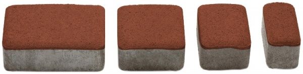 Тротуарна плитка Авеню Старе місто вишня H 6