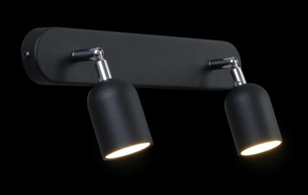 Спот TK Lighting Naro 2x35 Вт GU10 хром/чорний 4416 