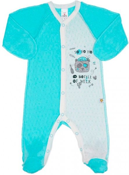 Комбінезон дитячий ТМ Софія з накатом Пірат р.68 бірюзовий 170168 