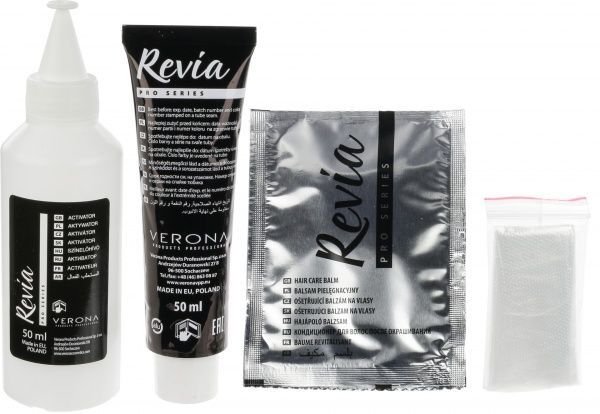 Краска Verona REVIA 3D color №01 платиновый блонд 50 мл