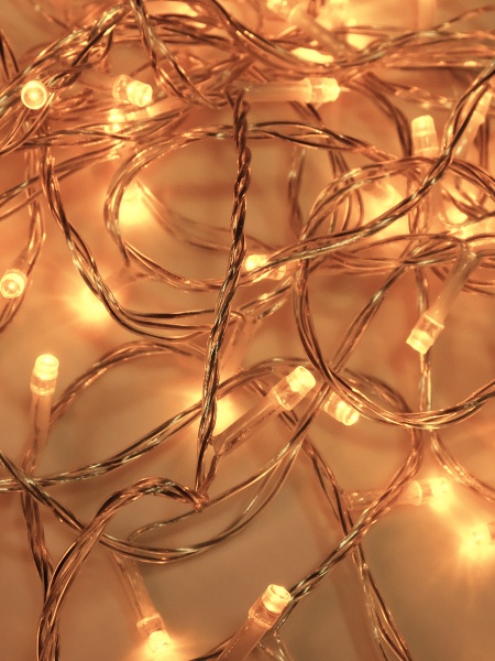 Электрогирлянда линейная SHLigts Нить (LD120-WW-E) встроенный светодиод (LED) 120 ламп 12 м 