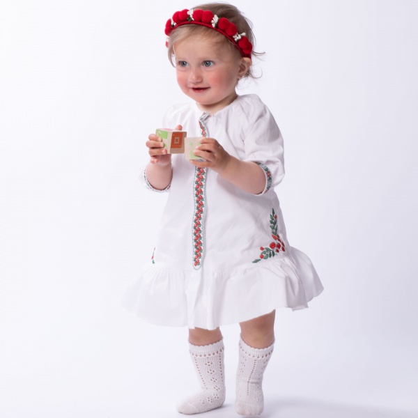 Платье Эдельвика р.86 белый 101-21/00 