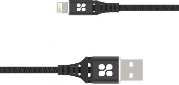 Дата-кабель Promate Lightning – USB 1,2 м чорний (nervelink-i.black) Promate nervelink-i.black 