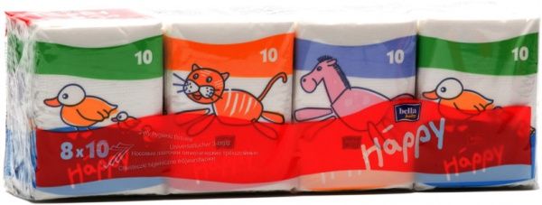 Серветки гігієнічні в плівці кишеньки Bella Хустинки 10 шт.