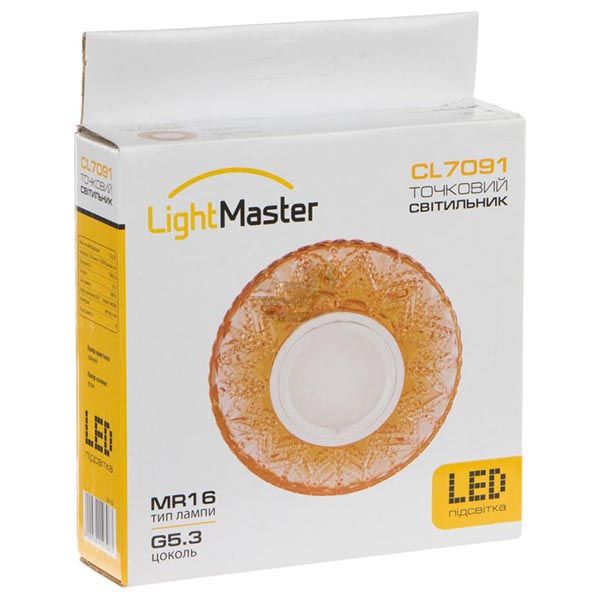 Светильник точечный LightMaster с LED-подсветкой GU5.3 4000 К чайный CL7091 чайний 