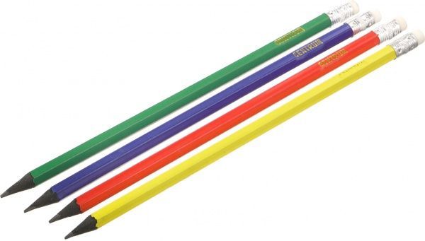 Набір олівців чорнографітних 4 шт. пластик 80689 Centrum
