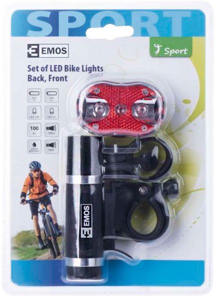 Фонарь велосипедный передний + задний