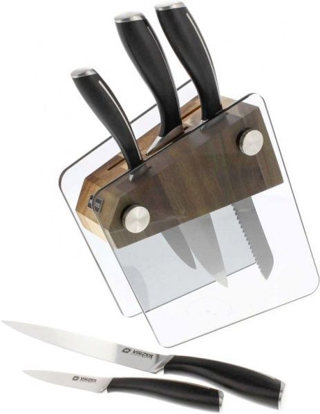 Набір ножів на підставці Crystal 6 предметів 89113 Vinzer