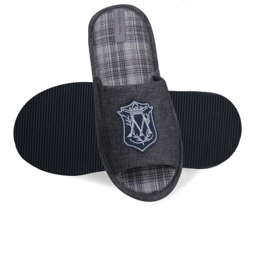 Тапки домашние Twins HS-VL с гербом 7233 темно-серый 